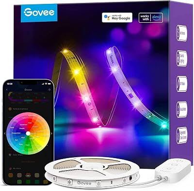Govee RGBIC LED Strip Light 5m WiFi Alexa Google Assistant Music Sync
