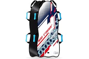 Sunlite Sports 45” Snow Sled – Foldable or Foam Style Toboggan for Kids & Adults, Reinforced Bottom, Durable Stitching & Ergonomic Handles – Lightweight & Portable Winter Sled