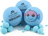 SPORTSPET High Bounce Yellow Dog Balls 6 Pack 60mm Natural Rubber view 6