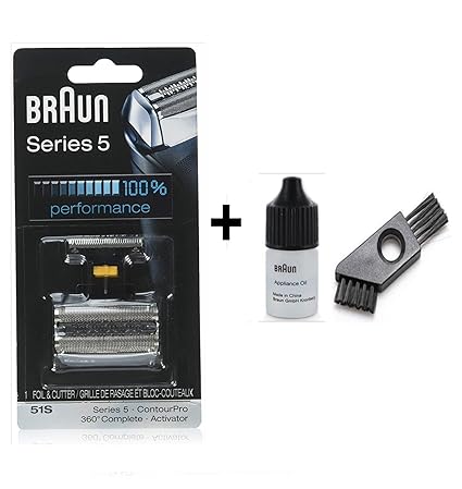 Braun 51S Scherteile Kombipack Series 5 mit Braun Reinigungsbürste und Braun Öl