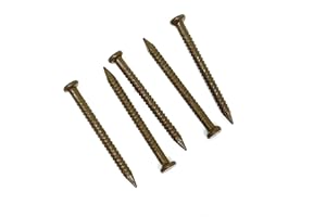 OHIY Everbilt Brown Paneling Nail for Mounting Panel Board to Wood Studs, Ring Shank, 1 inch, Pack of 40 Nails