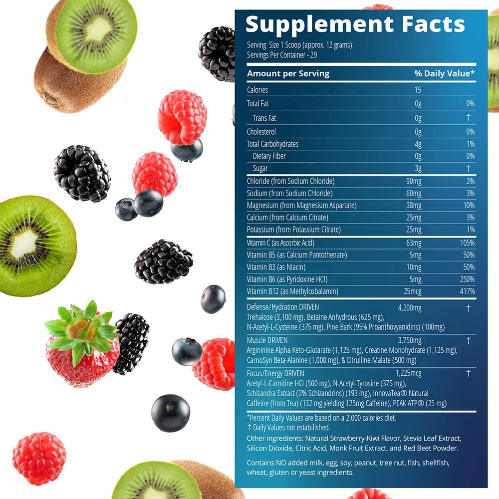 MRM Driven Pre Workout Powder for Training Boost - (Mixed Berries): Health & Personal Care