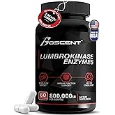 Lumbrokinase Supplement 40mg (60 Capsules) - Maximum Activity-800,000 UI - Pure Lumbrokinase Enzymes Digestive enzymes, Better Than serrapeptase Nattokinase Supplement, Lab Tested, Non GMO