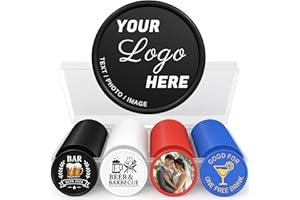 Qansean 200-1000 Personalized Plastic Chips – Custom Drink Tokens, Put Design/Photo/Logo Printed on 37mm Chips –Good for Bar 