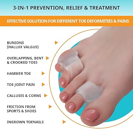 Amazon Com Toe Separators Hammer Toe Straightener 4 Pack Big