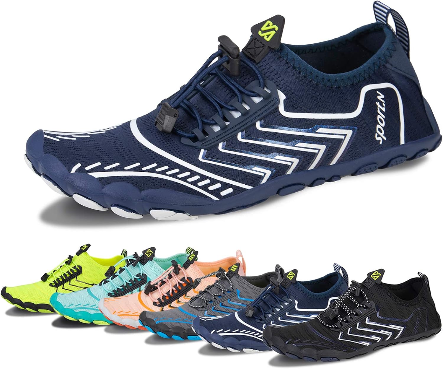  | Water Shoes for Men and Women Barefoot Quick-Dry Aqua Sock Outdoor Athletic Sport Shoes for Kayaking, Boating, Hiking, Surfing, Walking | Water Shoes