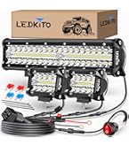Xglow Dual Switch Relay Wiring Harness – Heavy Duty 12V For LED Light Bars & Work Lights – 3m Cable