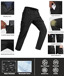 Zoofly Work Pants for Men Ripstop Water Proof
