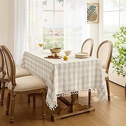 Softalker Checkered Tablecloth Rectangle, Heavy
