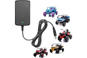 CAKULA 24V Charger for Kids Ride on Toys Car 24 Volt 1000mA Kids Battery Charger for Best Choice Products SUV Kid UTV Jeep 4x4 Go-Kart ATV Tractor Truck Big Kids Electric Car Toys Charger Adapter