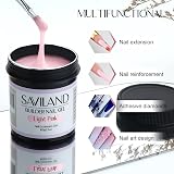 Saviland 100g Light Pink Builder Nail Gel - Hard Gel for Nail Extensions view 2