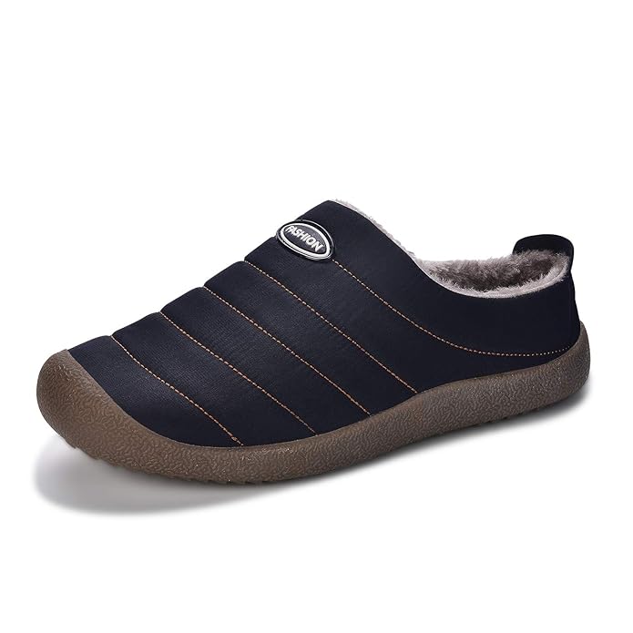 Sporzin Warm Hausschuhe Herren Damen Plüsch Bequem Gefüttert Winter Pantoffeln Rutschfeste Freizeit Outdoor Indoor Schuhe