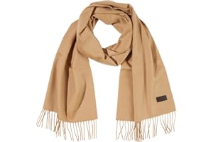 Hickey Freeman Solid 100% Italian Cashmere Scarf for Men – Ultra-Soft Men’s Winter Scarves, 72-Inches x 12-Inches