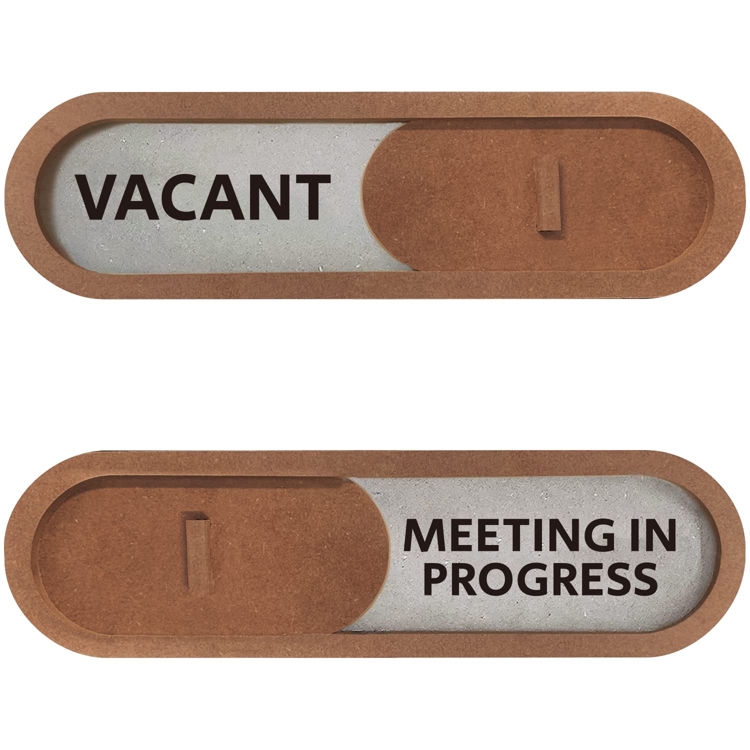 Vacant/Meeting in Progress Sign (Brown)
