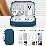 FYY Travel Cable Organiser Bag Double-Layer Electronics Case Green view 6