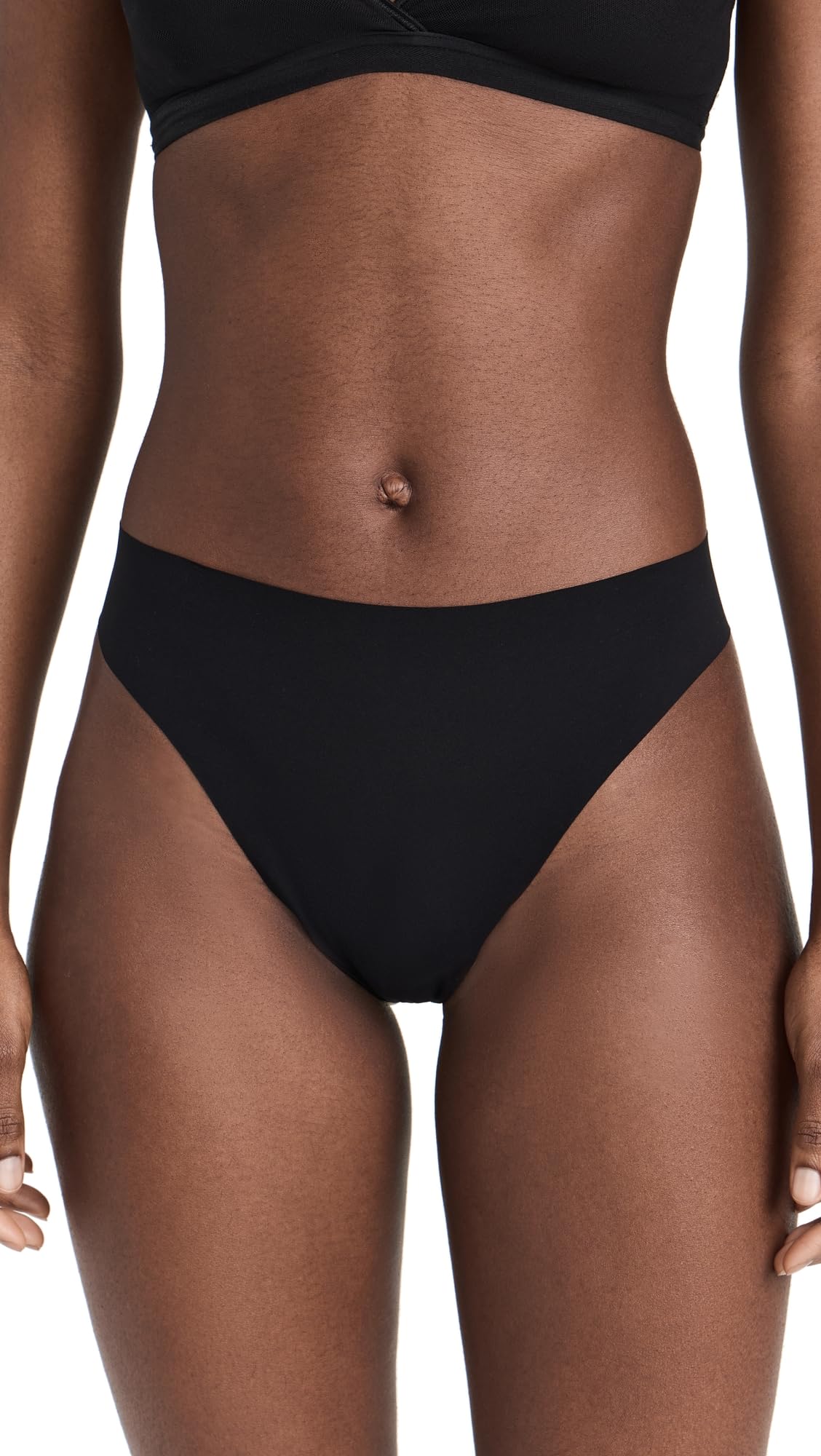 Photo 1 of Cosabella Women's High Waist Thong, Black, S-M