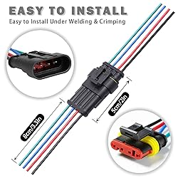 ZUOZE 5 Kit 4 Pin Car Connector Waterproof