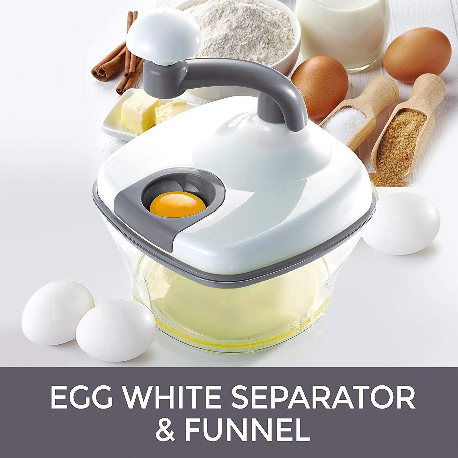 Mueller Ultra Heavy Duty Chopper/Cutter, Fastest, Easiest to Use, Chops Everything, Vegetable, Nuts, Herbs with Built-In Egg White Separator: Kitchen & Dining