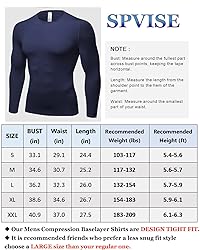 Men's Compression Shirt Long Sleeve Cool Dry