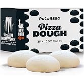 Poco Bero Pizza Dough, 25 x 10 oz Frozen Dough Balls | Perfect for 12-inch Pizzas, Fresh NY-Style, Pizza Oven Accessories