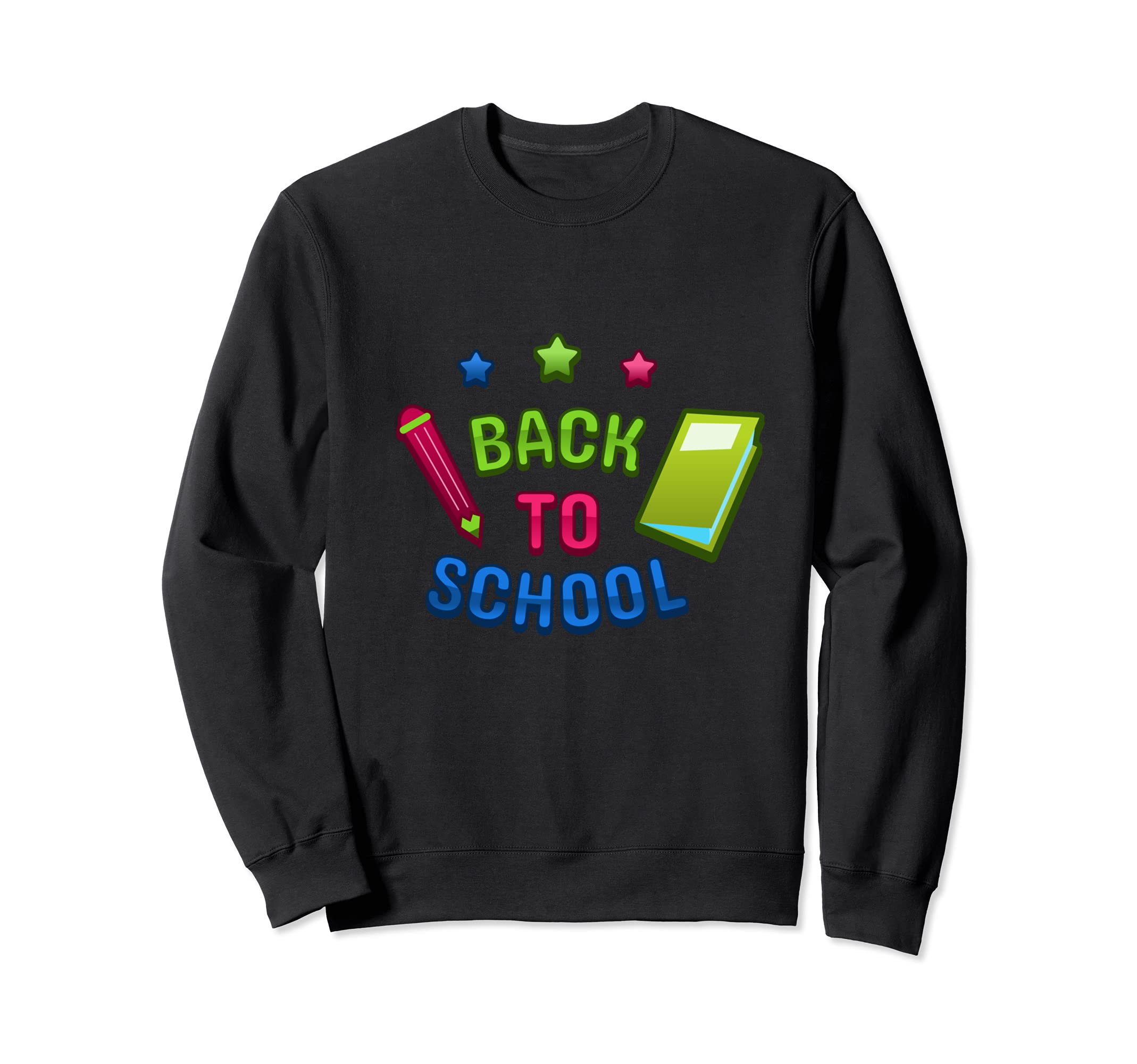 Back To School Fun Graphic Book Pencil Teacher Student Sweatshirt