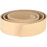 1-1/2" Wide Belt Strap Heavy Weight Natural Cowhide Leather Strips Leather Craft
