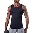 KOCLES Compression Shirt Men Slimming Undershirt Body Shaper Vest, Gynecomastia Compression Tank Top, Shapewear Tummy Control