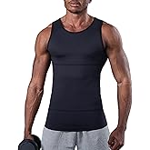 KOCLES Compression Shirt Men Slimming Undershirt Body Shaper Vest, Gynecomastia Compression Tank Top, Shapewear Tummy Control