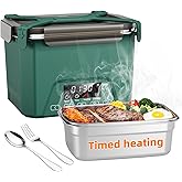 GALOKEO Cordless Electric Lunch Box for Adults, Heated Lunch Box 20000 mAh Battery Powered with Automatic Heating, 1.2L Portable Food Warmer, BPA Free