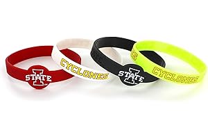 aminco NCAA unisex-adult Silicone Bracelet (4-Pack)