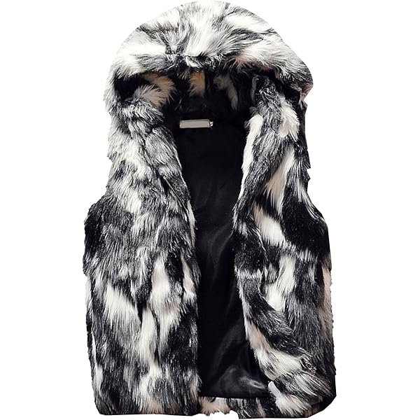 ジャケット・アウター lemonplet FAUX FUR CUPID HOODED VEST Lemonplet FAUX FUR CUPID HOODED VEST