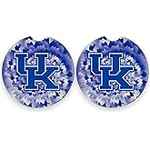 Kentucky Wildcats Set of 2 Car Coasters by Magnolia Lane - Removable Absorbent Ceramic Stone Coasters - Ideal Gift for Students, Alumni and Everyday Fan - Show