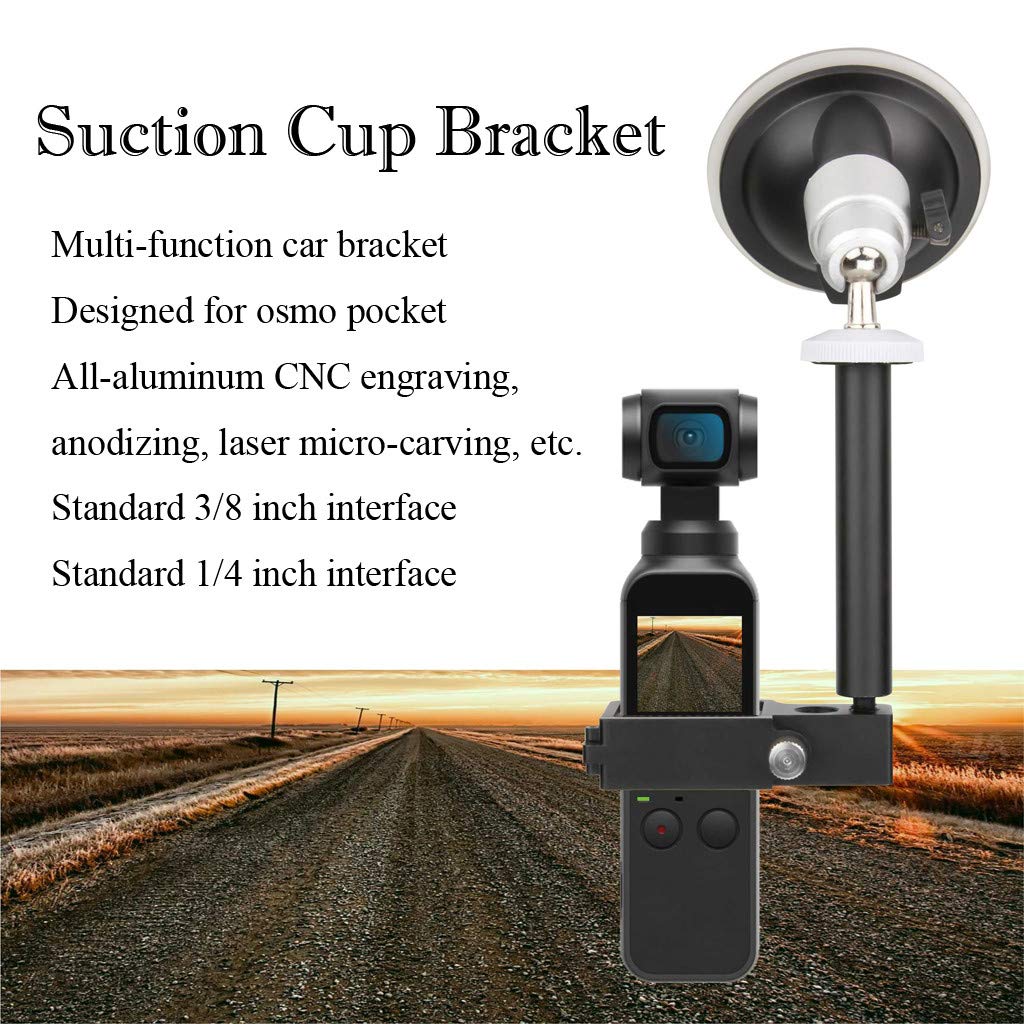 1 4ブラケットホルダー 車フロントガラス用吸盤 B07mkxpswn Dji 車載 Osmoポケット用 Rucan ドローンマルチコプター 21秋冬新作