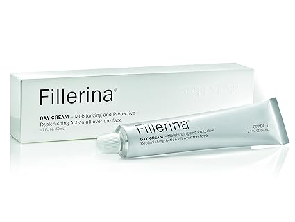 Amazon Com Fillerina Day Cream Anti Aging Face Cream And Hydrating Lotion With Hyaluronic Acid Grade 1 Premium Beauty