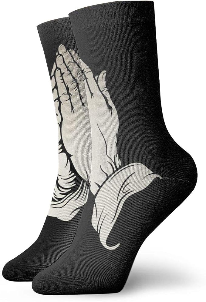 Praying Hands Socks SweatAbsorbent Soft Socks at Amazon Women’s