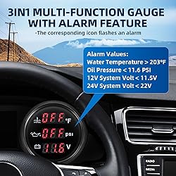 MH Triple Gauge Set - Water Temp