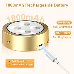 maylit 6 Pack Rechargeable Picture Lights, Battery