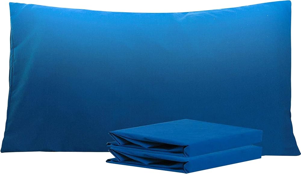 NTBAY 2 Pack 100% Brushed Microfiber Pillowcases 50x90 cm Cobalt Blue