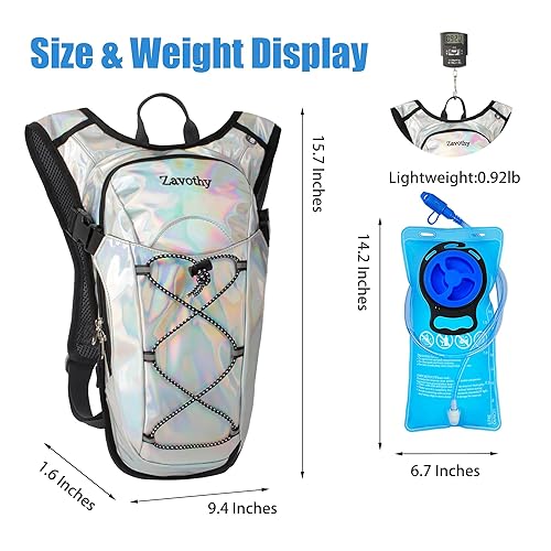 Zavothy Rave Hydration Backpack Lightweight Water Backpack for 