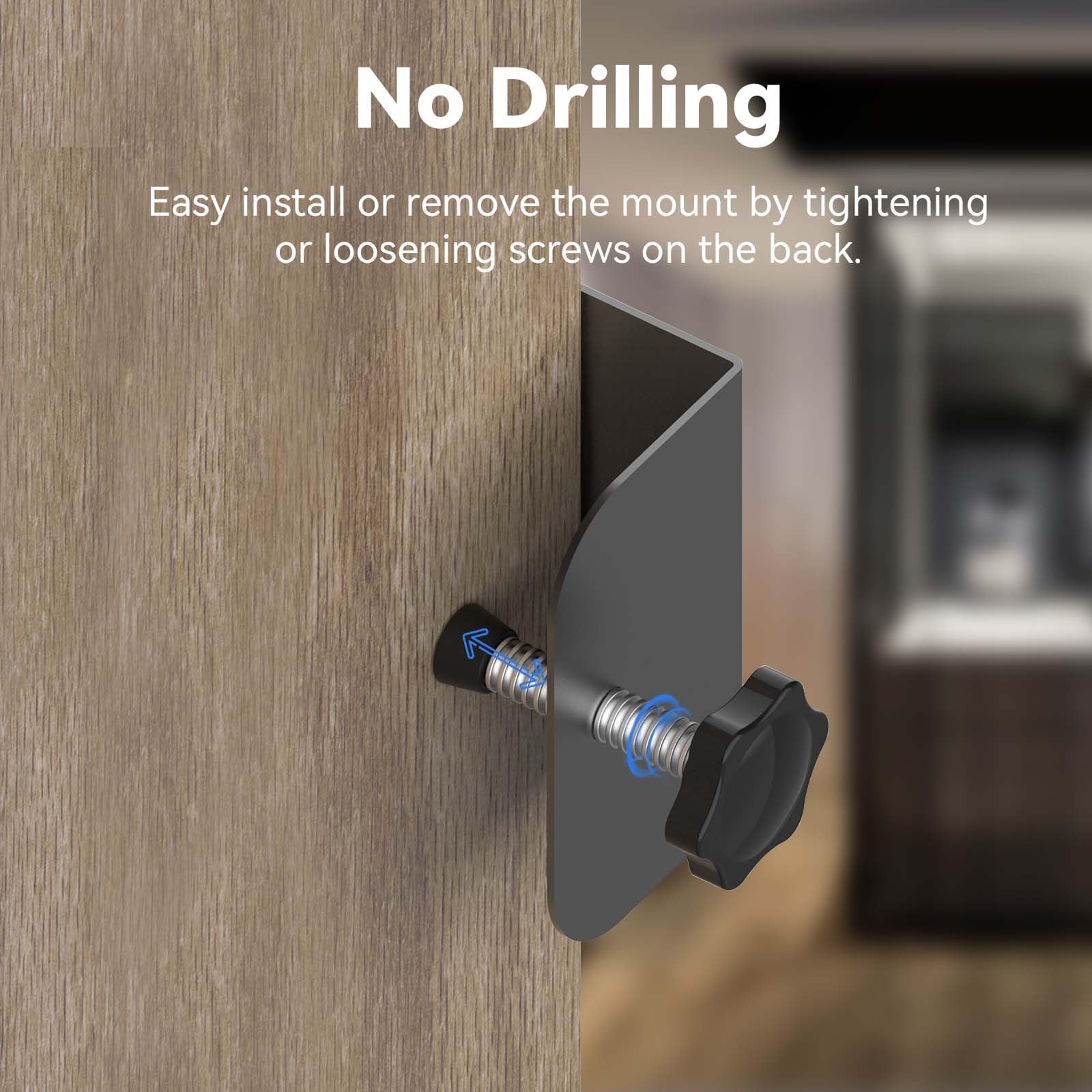 Tizomi Anti-Theft Blink Doorbell Mount, No-Drill Mounting Bracket Only Compatible with Blink Doorbell Camera, Accessories for Apartment Home Rentals (Blink Doorbell is NOT Included)