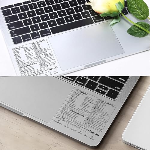 Keyboard Laptop Stickers Mac OS Keyboard Shortcut Vinyl Decal Sticker ...