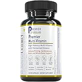 Premier Research Labs Multi-Vitamin - Immune, Brain & Heart Support | with Prebiotics and Postbiotics | Vegan Capsules for Men & Women. Gluten & Soy Free - 120 Plant-Sourced Capsules