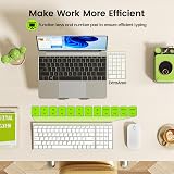Seenda WGJP-031B Wireless Keyboard and Mouse Set Ultra Thin Aluminum Silv/White view 5