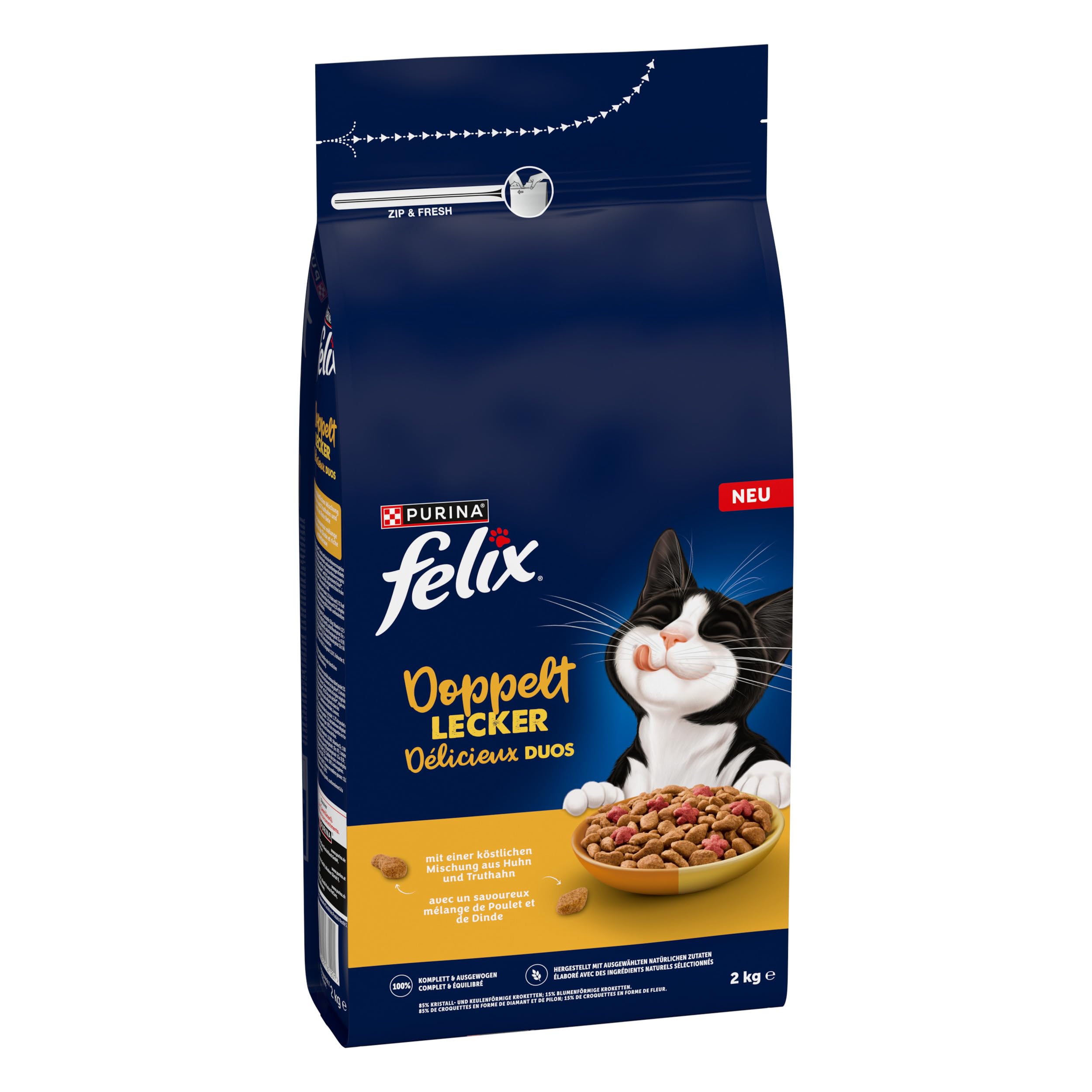 FELIX Doppelt Lecker mit Huhn & Truthahn und reich an Rote Bete, 6 x 2kg