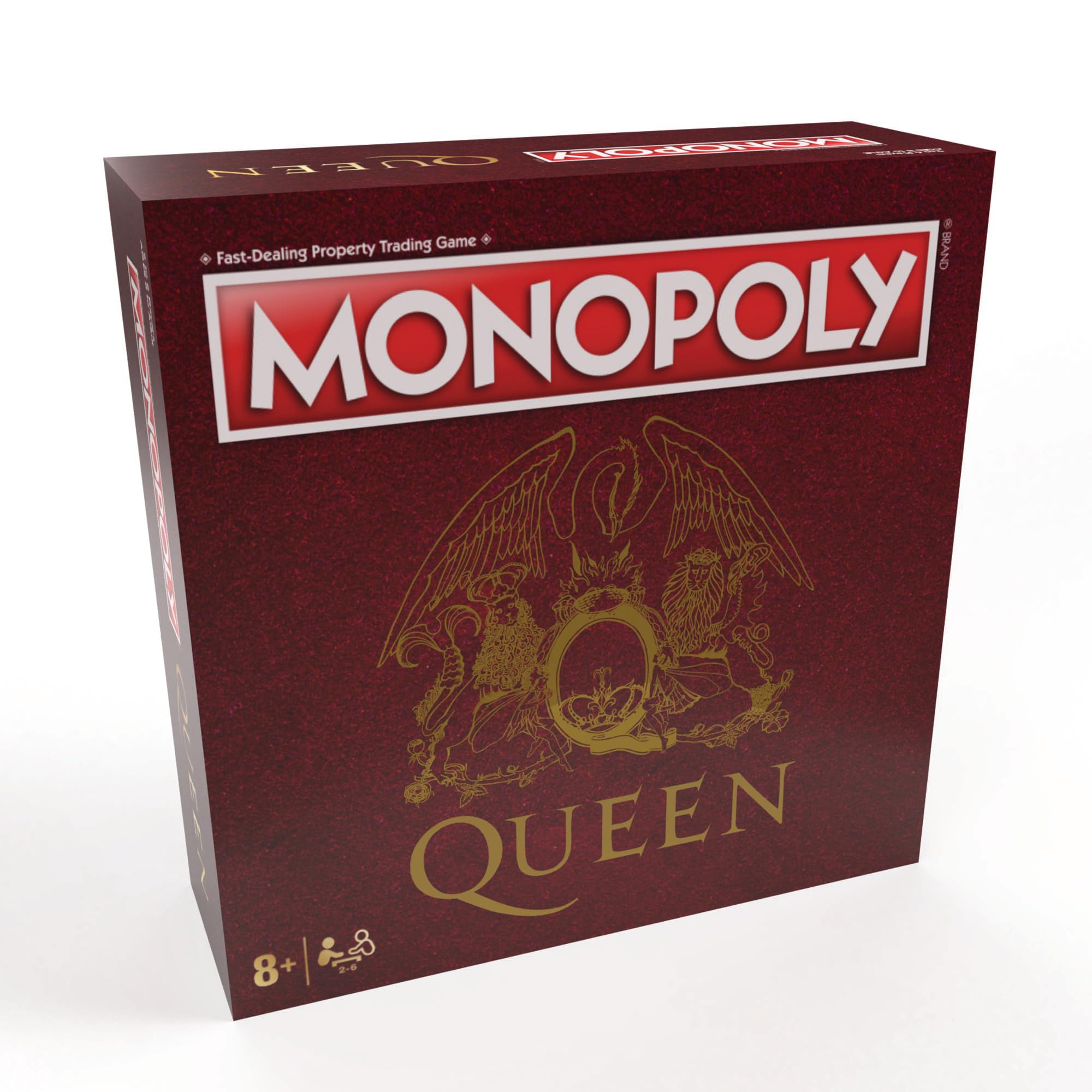 Reina del Monopolio | Juego de Monopoly coleccionable con banda británica de rock and roll | Tablero de juego personalizado con ilustraciones familiares, arenas y más