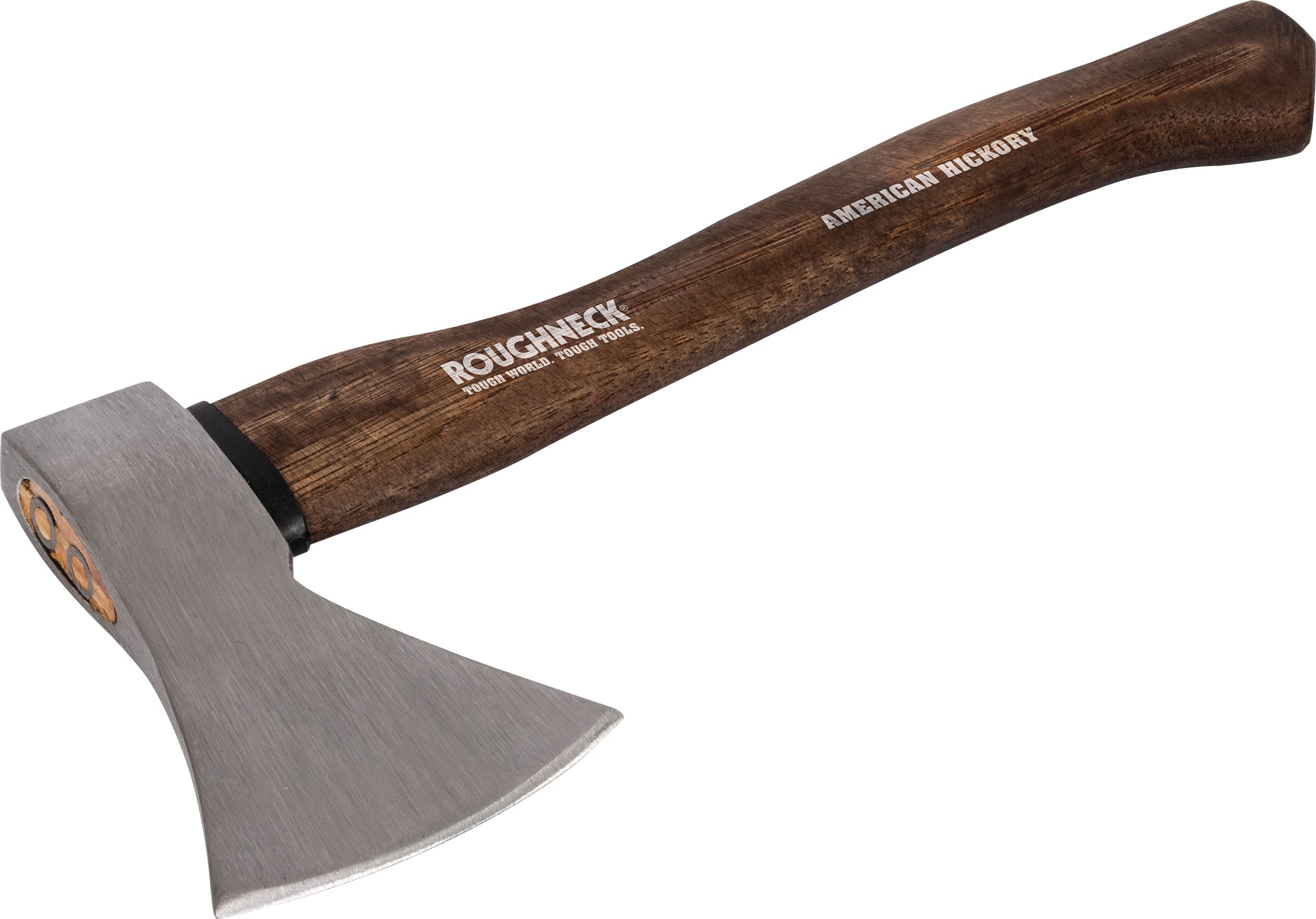Roughneck ROU65672 Traditional Hickory Handle Axe, Drop Forged, Heat Treated Steel with Protective Canvas Sheath - 1kg (2¼lb)