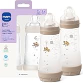 MAM 11oz Easy Start Anti-Colic+ Vented Baby Bottle, 4+ Months, 2 Pk, Unisex | Fast Flow Breastfeeding-Like-Nipple, Dual Anti-Colic Bottle Reduces Gas &amp; Reflux, Easy To Clean, BPA Free, Made In Europe