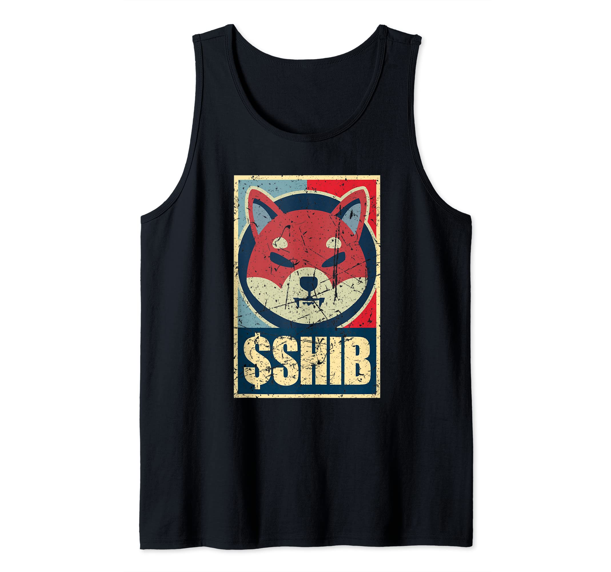 Vintage Shiba Inu Doge Killer Crypto Hodler Tank Top