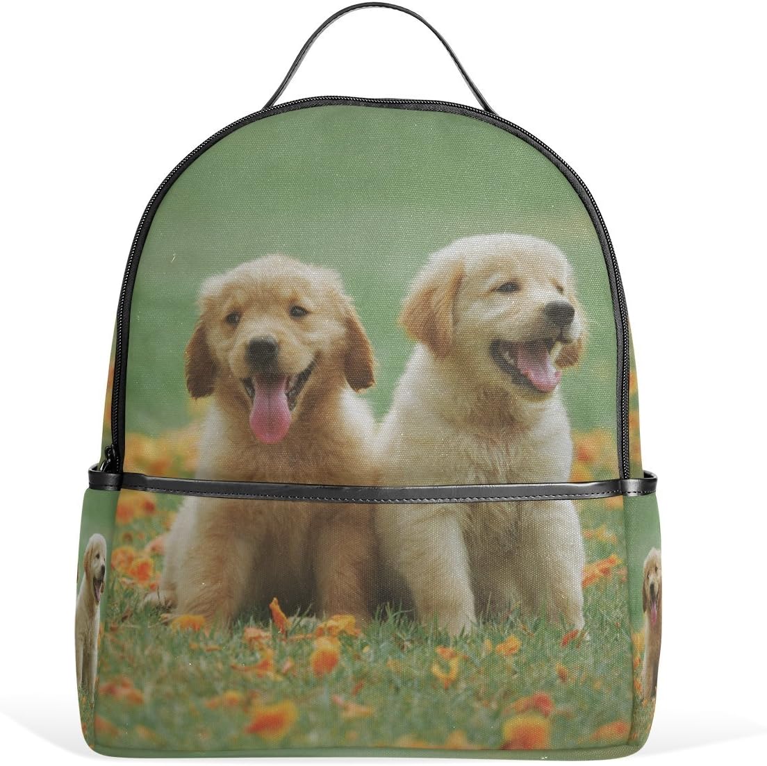 Golden Retriever Puppies Kid Backpack Childrens' School Bag Boy Girl