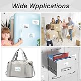 Vicloon Self Adhesive Pocket 12pcs 6x10cm Card Sleeves Open Side view 6